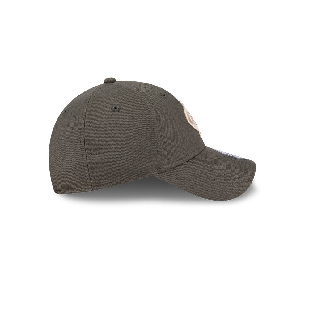 Carlton Blues Hat - AFL 2025 Dusty Charcoal Grey 9Forty Strapback Cap - New Era